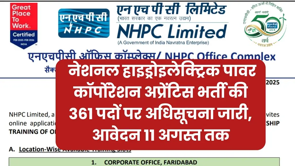 NHPC Bharti 2025