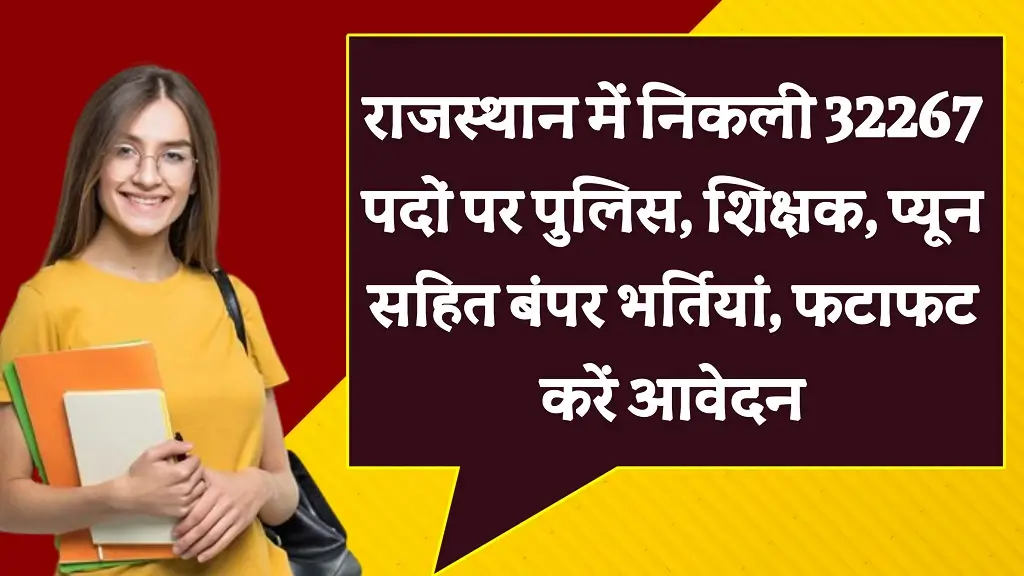 Rajasthan Latest Govt Jobs 2025