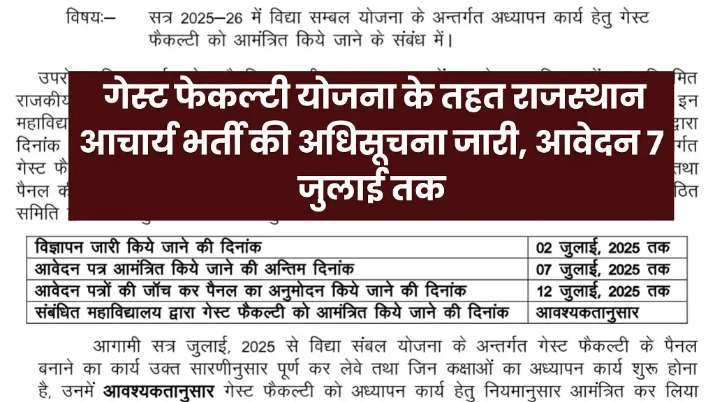 Rajasthan Vidya Sambal Yojana 2025