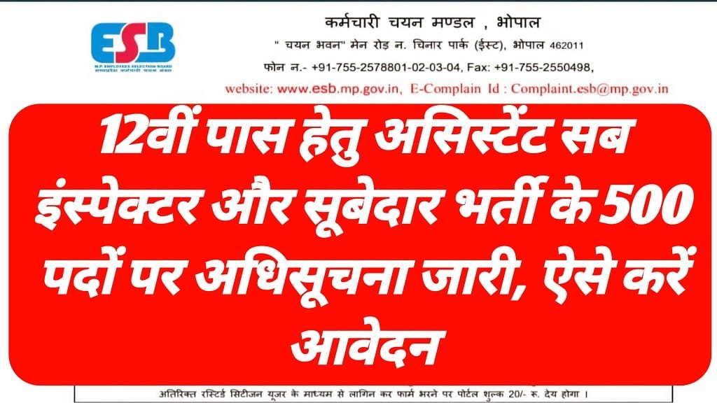 ASI And Subedar Bharti 2025